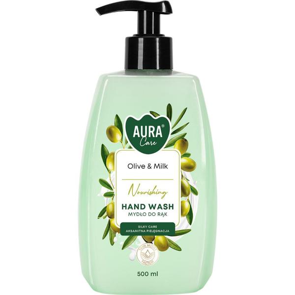 Bispol Aura mydło w płynie 500ml Oliwka i Mleko (AHW-004-005) 