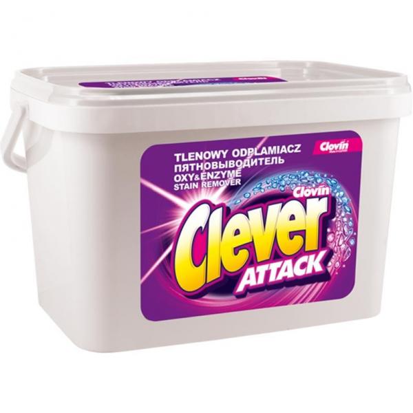 Clever Attack odplamiacz w proszku tlenowy 3,6kg