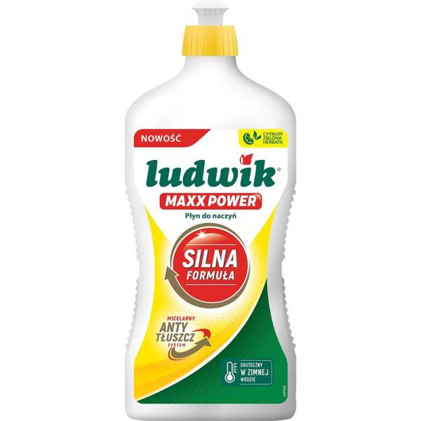 Ludwik Maxx Power płyn do naczyń 725g Cytrusy Zielona Herbata 