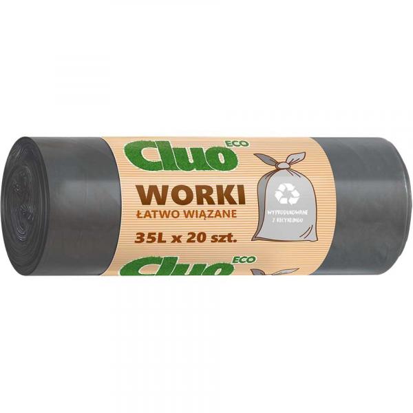 Cluo Eco worki na smieci ekologiczne 35L/20szt. łatwo wiązane