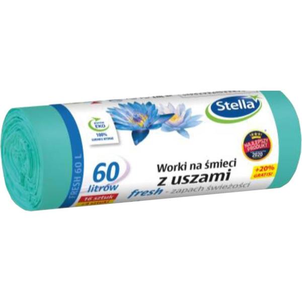 Stella Fresh worki z uszami zapachowe 60L/16 + 4szt.