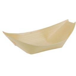 Papstar miseczka drewniana 14x8.2cm 50szt. łódka 84415rn