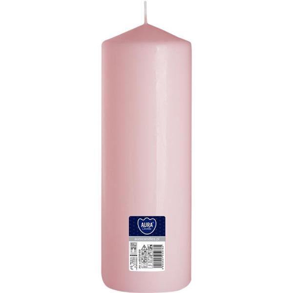 Bispol świeca walec 80/250 jasny róż 1szt