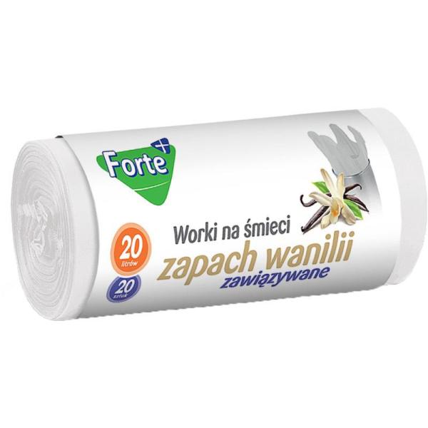 Forte+ worki na śmieci HDLD łazienkowe 20L/20szt. Wanilia