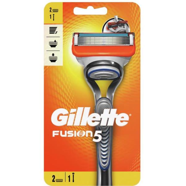Gillette Fusion 5 maszynka do golenia pięcioostrzowa+ 2wkłady