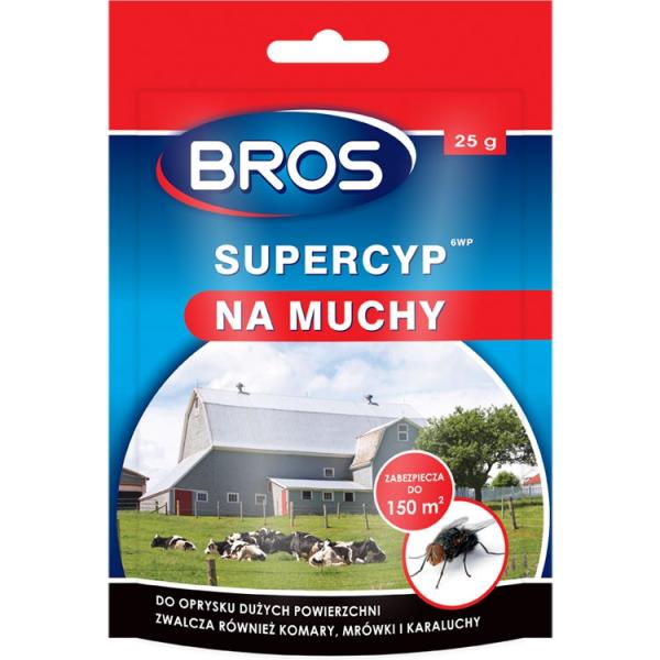 Bros Supercyp 6WP proszek na muchy 25g