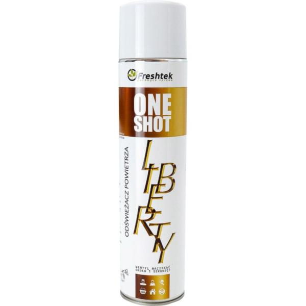 Freshtek One Shot odświeżacz powietrza w sprayu 600ml Liberty 