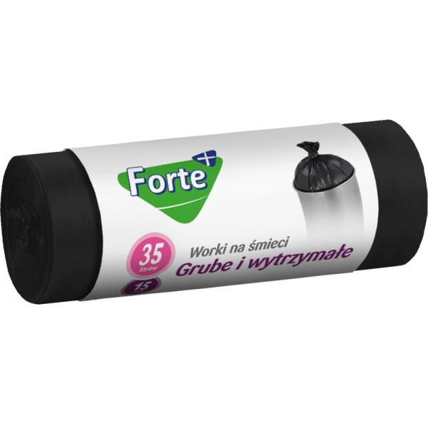 Forte+ worki na śmieci Optima LDPE 35L 15szt.