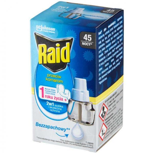 Raid Family Electric na komary płyn do urządzenia Bezzapachowy 45 nocy