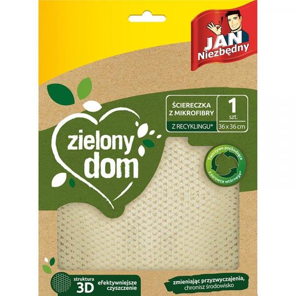 Jan Niezbędny Zielony Dom ścierka uniwersalna z mikrofibry
