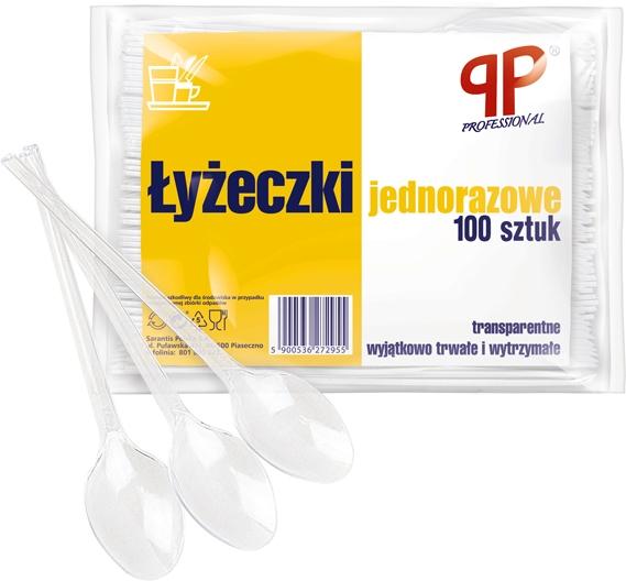 PP łyżeczki do kawy transparentne bardzo grube i mocne 100szt