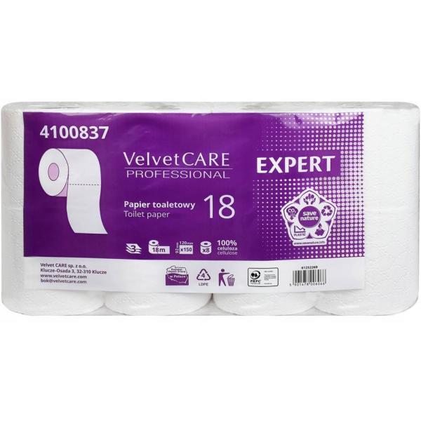 Velvet papier trzywarstwowy Expert 8 sztuk
