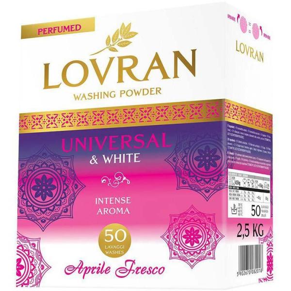 Lovran proszek do prania Universal & White 2,5kg Aprile Fresco 