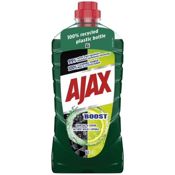 Ajax płyn do mycia powierzchni 1000ml Boost Charocal + Lime