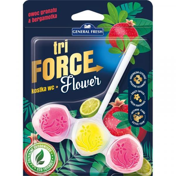 General Fresh Tri-Force Flower kostka do WC 45g Owoc Granatu/Bergamotka