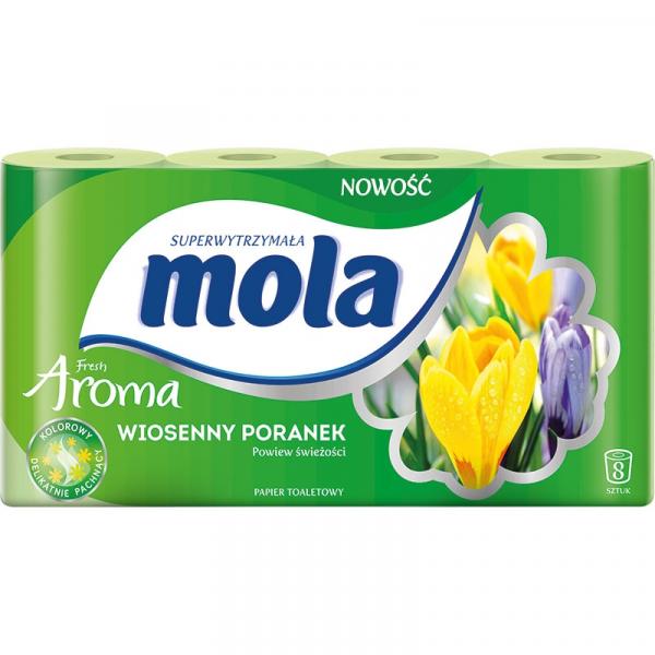 Mola Aroma papier toaletowy 2-warstwowy Wiosenny Poranek 8szt.