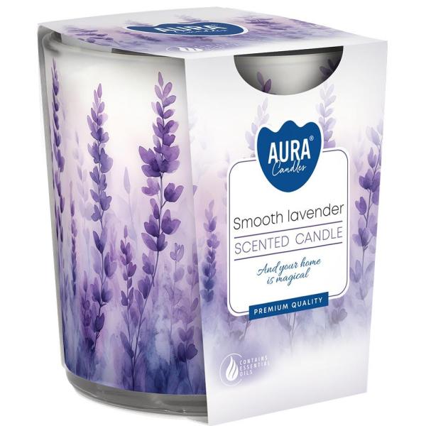 Bispol Aura świeca zapachowa sn72s-63 Smooth Lavender