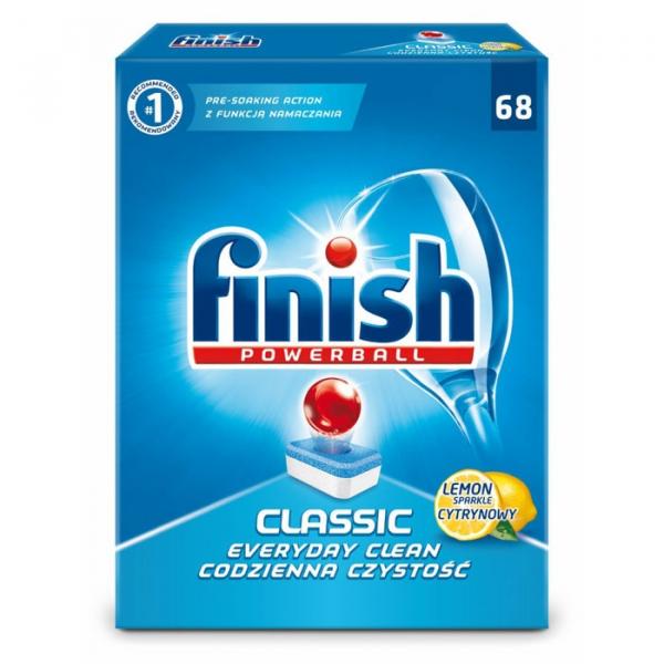 Finish Classic tabletki do zmywarek 68 sztuk cytrynowe
