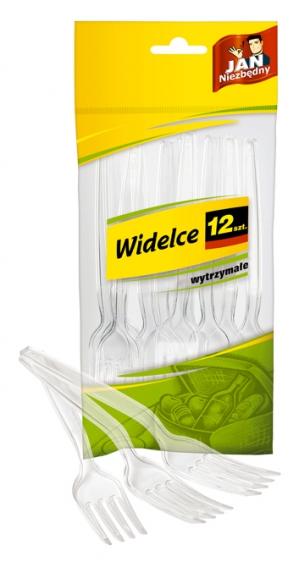 Jan Niezbędny widelce plastikowe 12 sztuk
