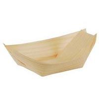 Papstar Pure miseczka drewniane łódka 8,5x5x5cm 50szt. 84413rn