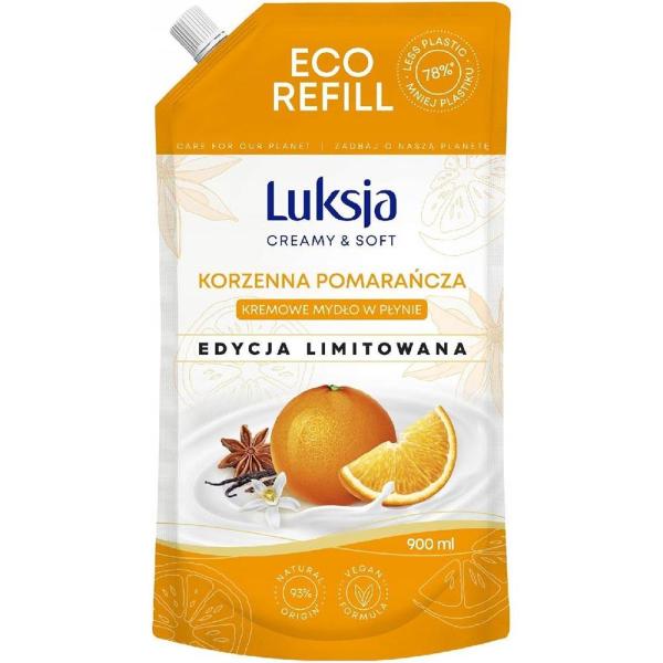 Luksja mydło w płynie creamy zapas korzenna pomarańcza 900ml 