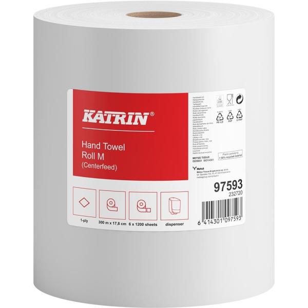 Katrin Classic 97593 Maxi biały 1-warstwowy, 300 metrów, 6 sztuk