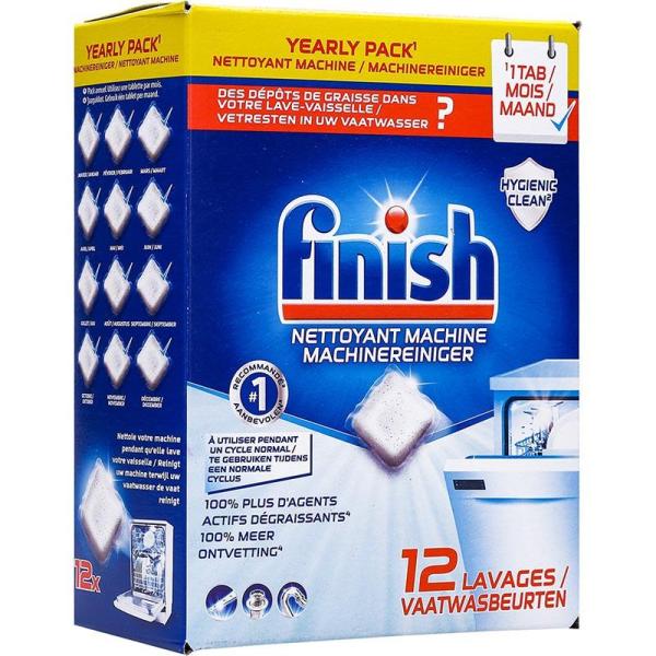 Finish tabletki do czyszczenia zmywarki 12 sztuk