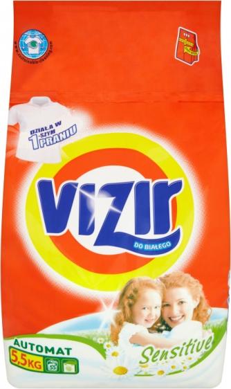 Vizir proszek do prania 5,5kg do białego sensitive (55 prań)