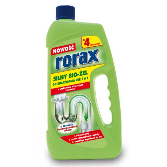 Rorax do udrożniania rur żel 1l