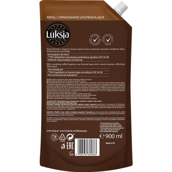 Luksja mydło w płynie Aroma Mind zapas kawa 900ml
