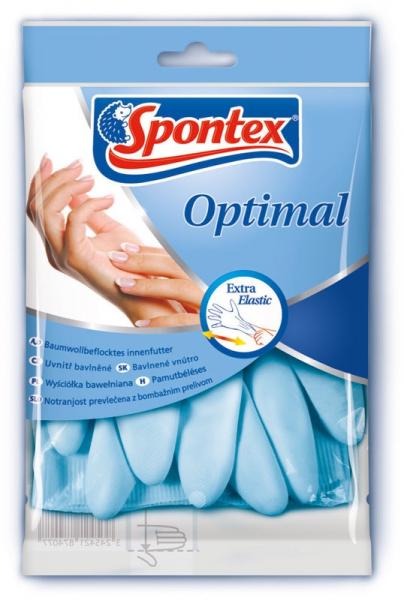 Spontex rękawice gumowe Optima M