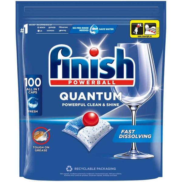 Finish Quantum kapsułki do zmywarek 100 sztuk Regular