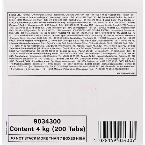 Ecolab Eco-Clin tabletki do zmywarki 200 sztuk