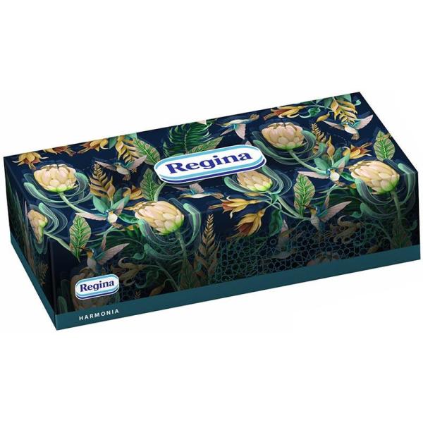 Regina Harmonia chusteczki 3-warstwowe 100 sztuk Kartonik