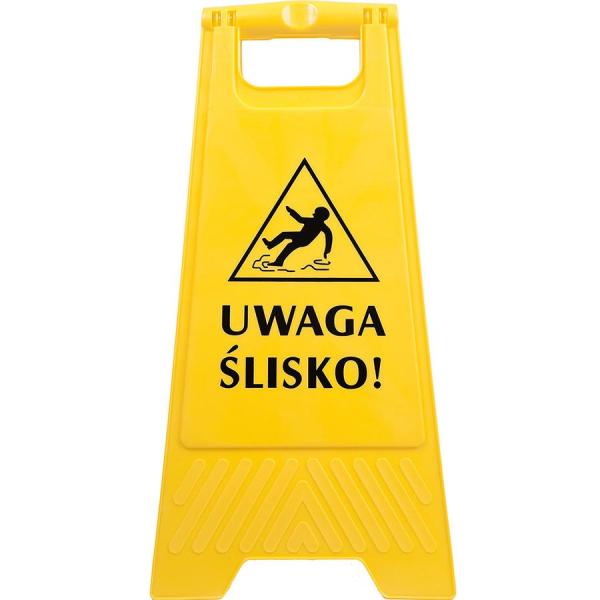 Tablica ostrzegawcza „Uwaga Ślisko!” żółta
