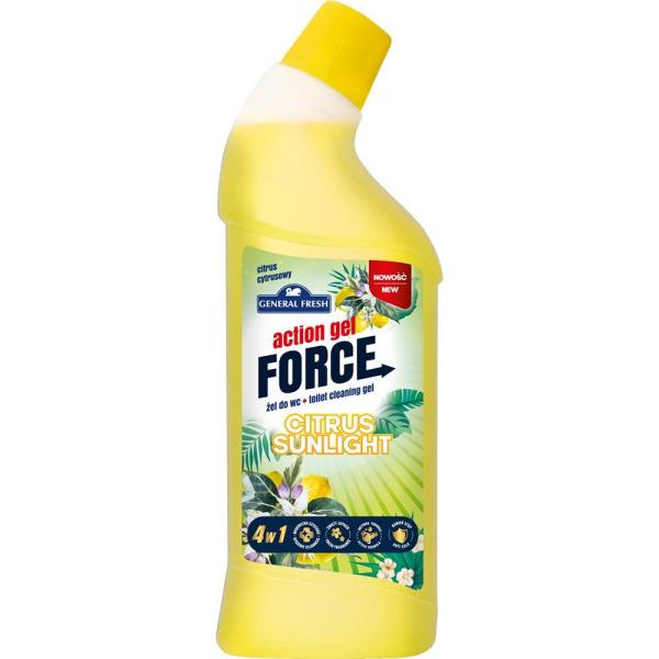 General Fresh płyn do WC 1L Action Gel Force Citrus Sunlight

