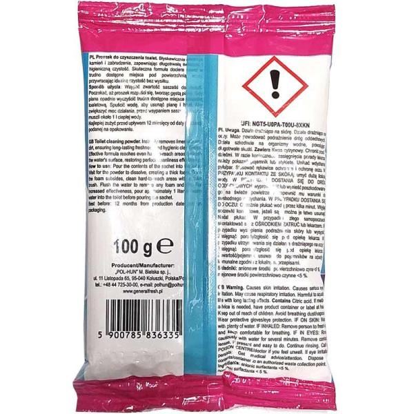 General Fresh Powershot Force proszek do toalet 100g