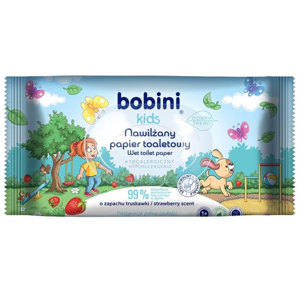Bobini papier toaletowy dla dzieci 50 sztuk nawilżany