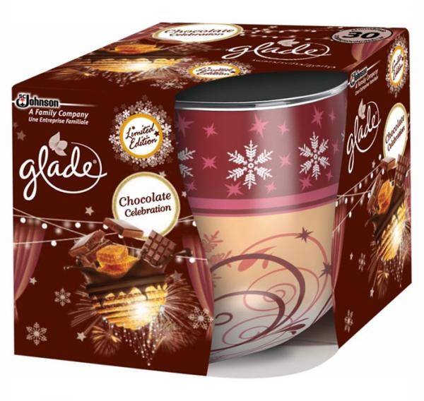 Glade by Brise świeca Chocolate Celebration 120g odświeżacz powietrza