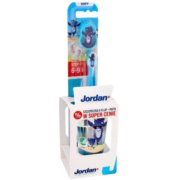 Jordan Junior 6-9 lat zestaw szczoteczka do zębów Soft + pasta 50ml 