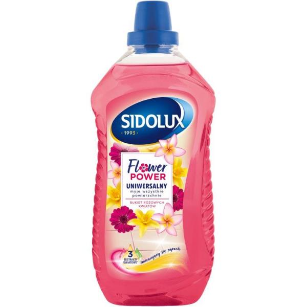 Sidolux płyn uniwersalny 1L bukiet różowych kwiatów