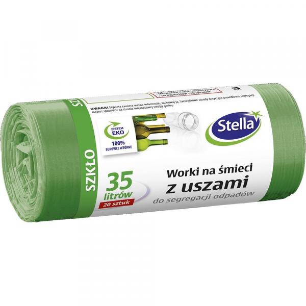 Stella worki do segregacji SZKŁO 35L/20 sztuk z uszami