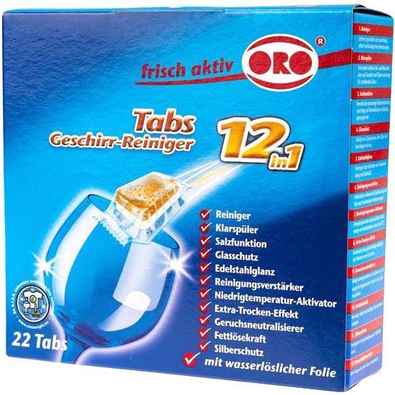 Oro tabletki do zmywarek 22 sztuki bez fosforanów