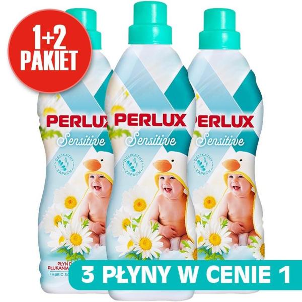 Perlux PAKIET płyny do płukania 900ml 3x Sensitive (1+2 GRATIS)