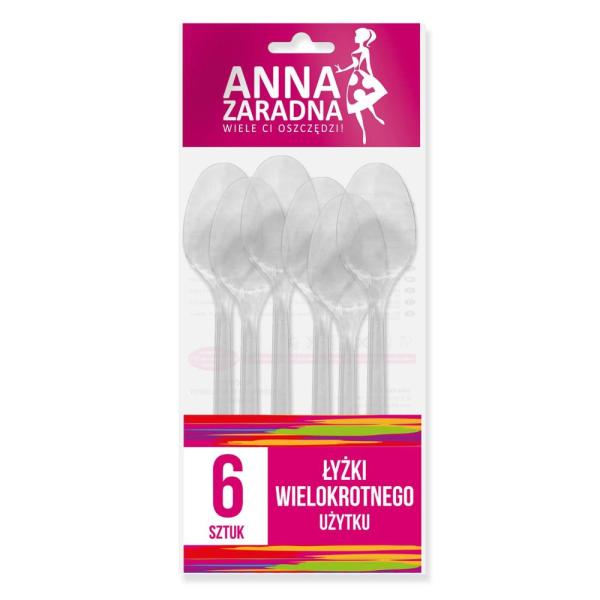Anna Zaradna łyżki wielorazowe 6 sztuk