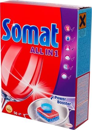 Somat All in One tabletki do zmywarek 56 szt.