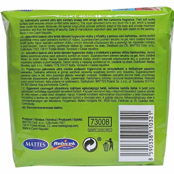 Mattes Matte Camomile podpaski 9szt. ze skrzydełkami