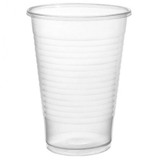 Kubki jednorazowe 400 plastikowe Transparentne 50 sztuk
