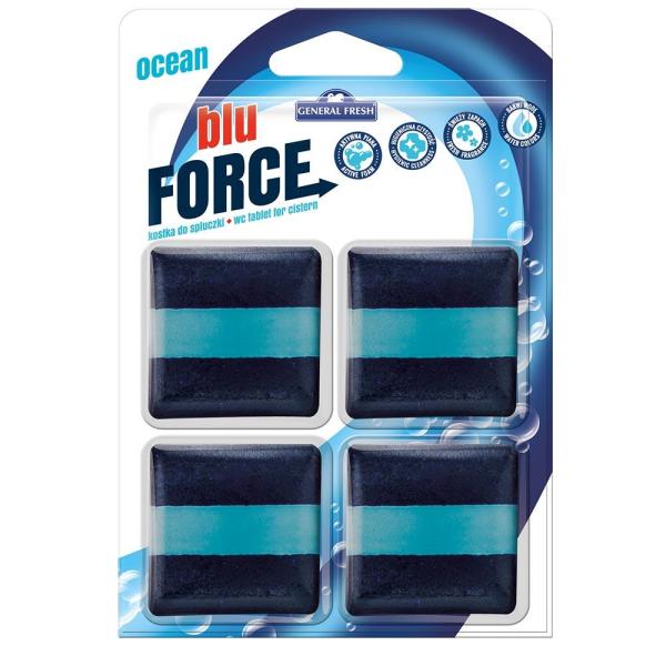 General Fresh Blue Force kostka do spłuczki kwadrat 4szt. morska 