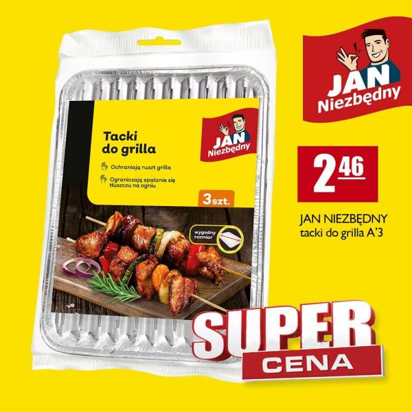 Jan Niezbędny tacki do grilla 3 sztuki